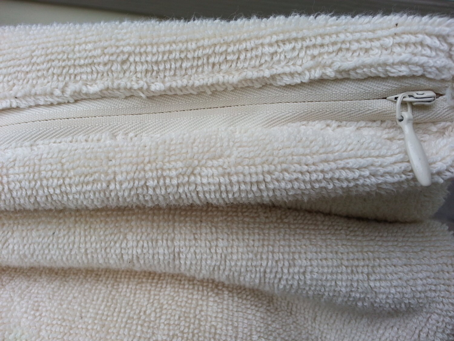 Absorbent Organic Terry Cloth Pillow Case Standard Size With