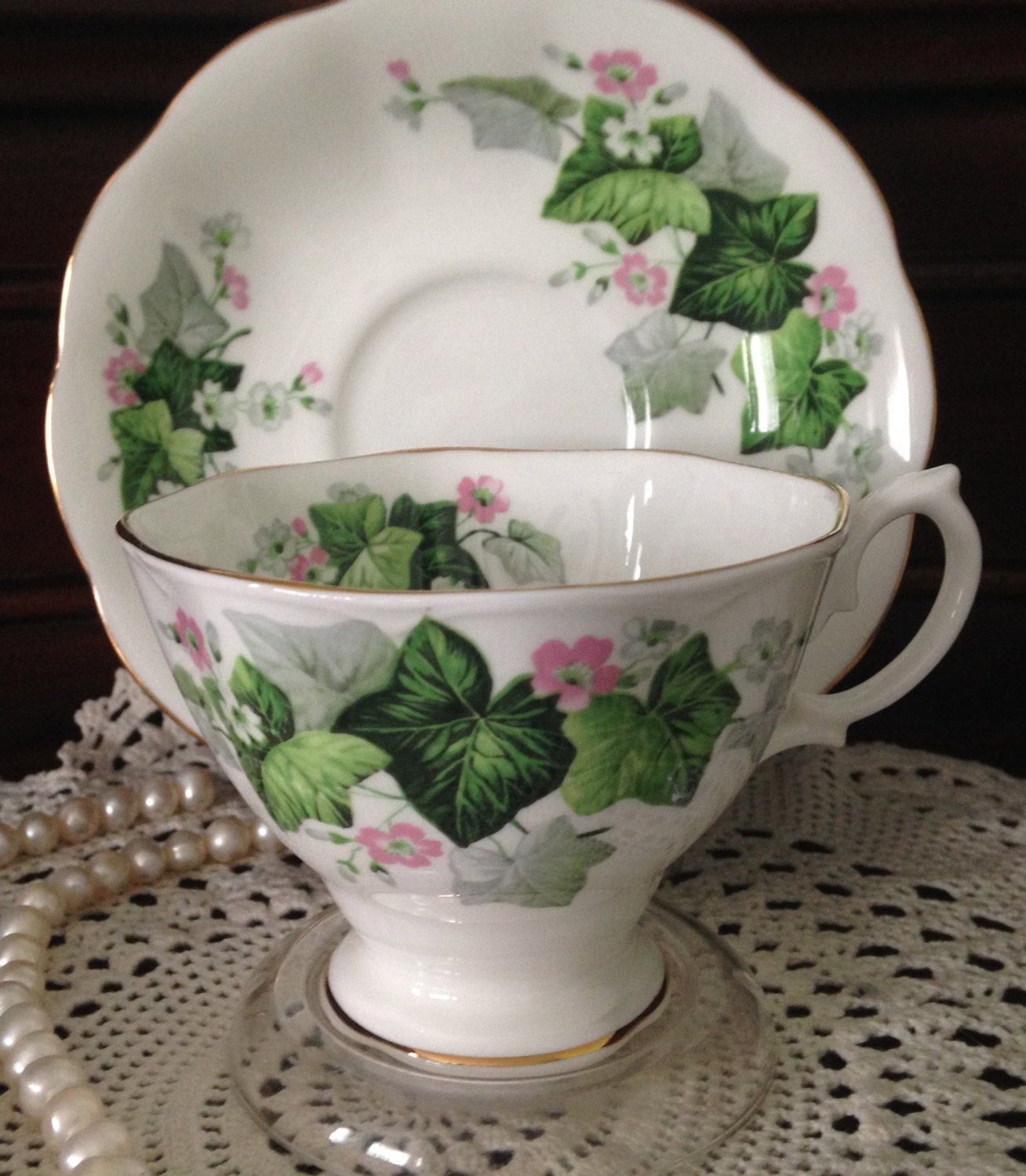 Vintage Royal Albert Tea cup and Saucer by NicerThanNewVintage