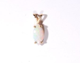 Marquise Cut Opal Pendant (1226)