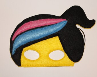 Lego girl felt costume mask