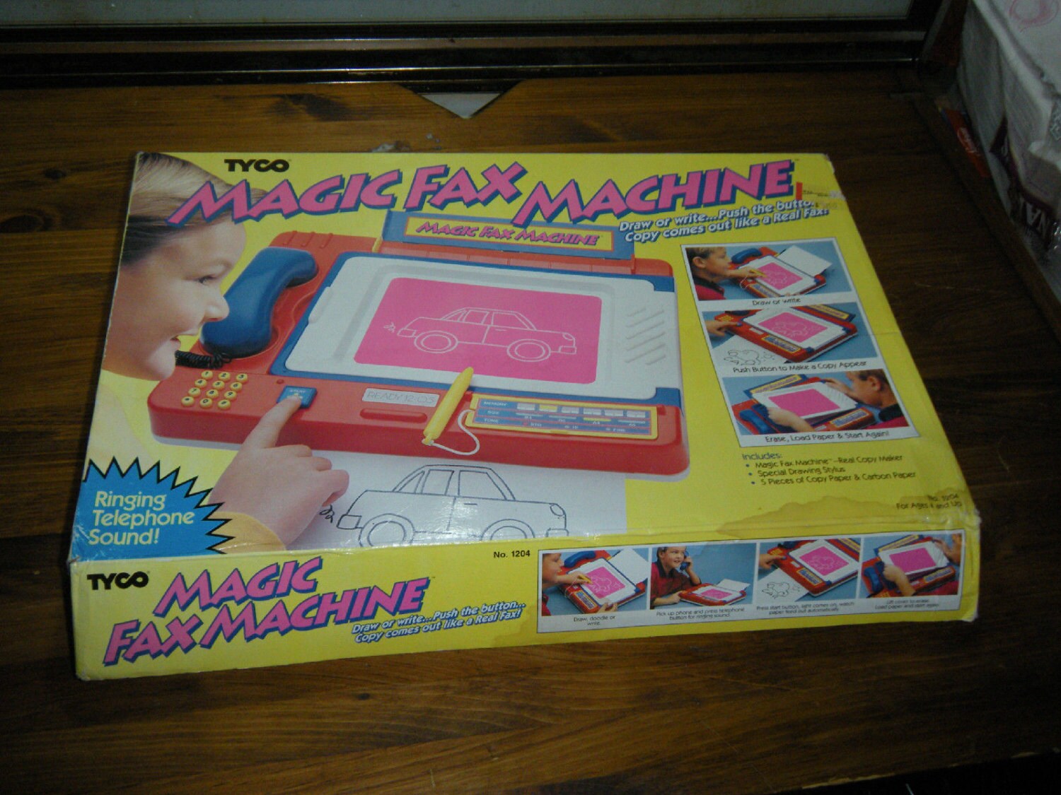 new unused tyco magic fax machine vintage 1991 playset board