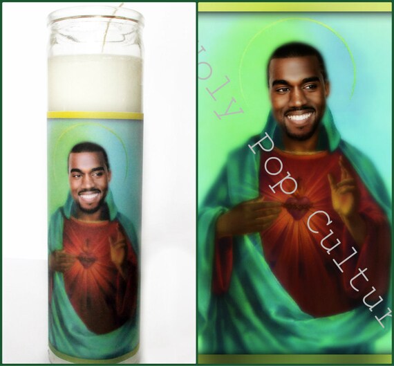 Saint Yeezus Prayer Candle // West // Kanye // Boyfriend