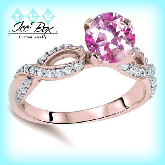 Breast Cancer ring Survivor or Memorial 7mm Round by InTheIceBox