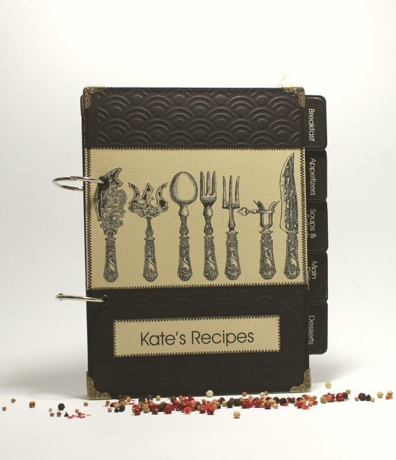 Personalized Recipe Book Handmade Unisex recipe by MyMemoriesMyWay