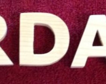 Individual Wooden Letters Numbers, wood letter, large wooden letters, wooden sign, wall letters, alphabet, letters, Pine Veranda 2" to 4"