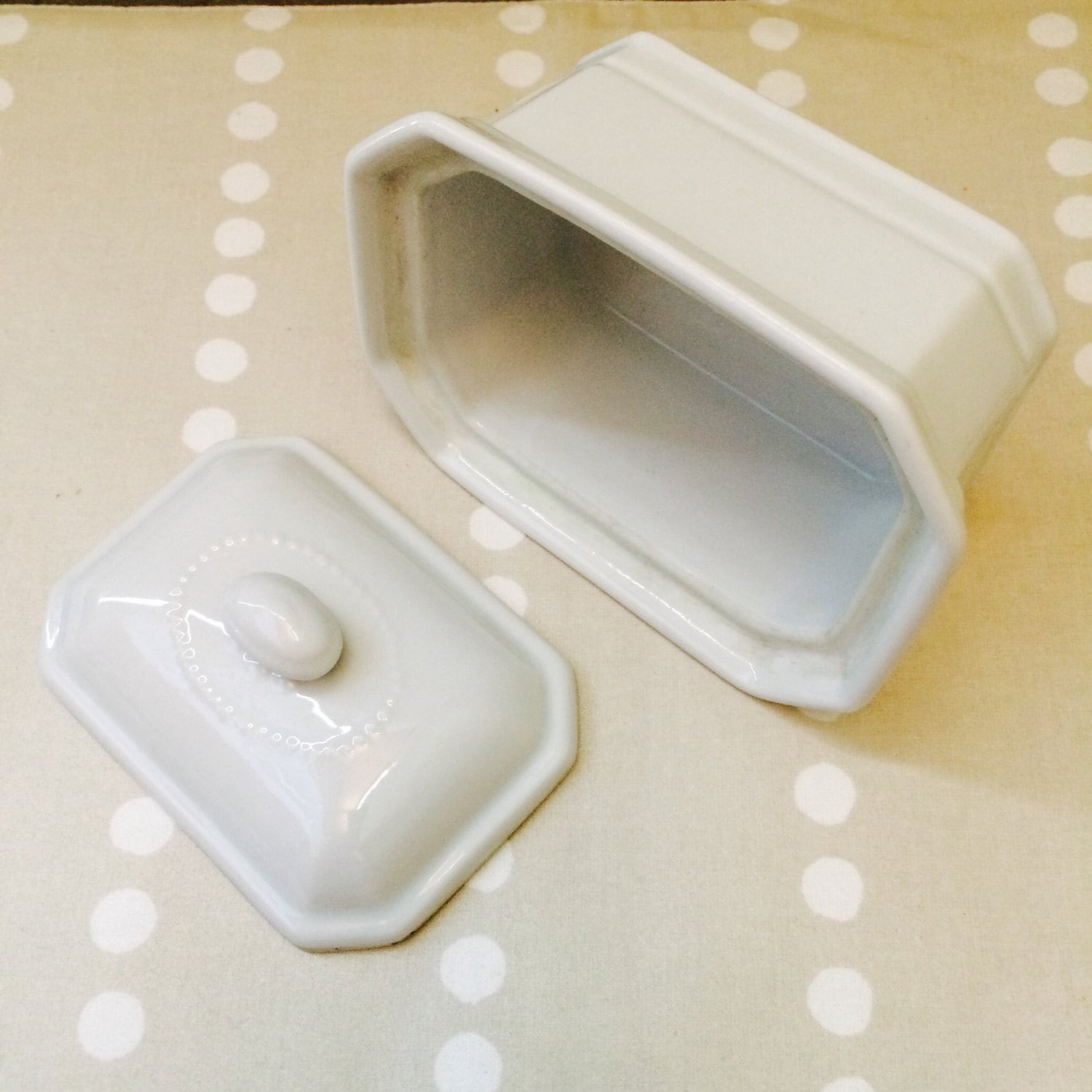 Apilco Terrine French Bakeware White Porcelain Apilco