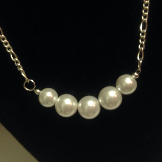 Pearl necklace. dressy necklace business by JensGorgeousJewels