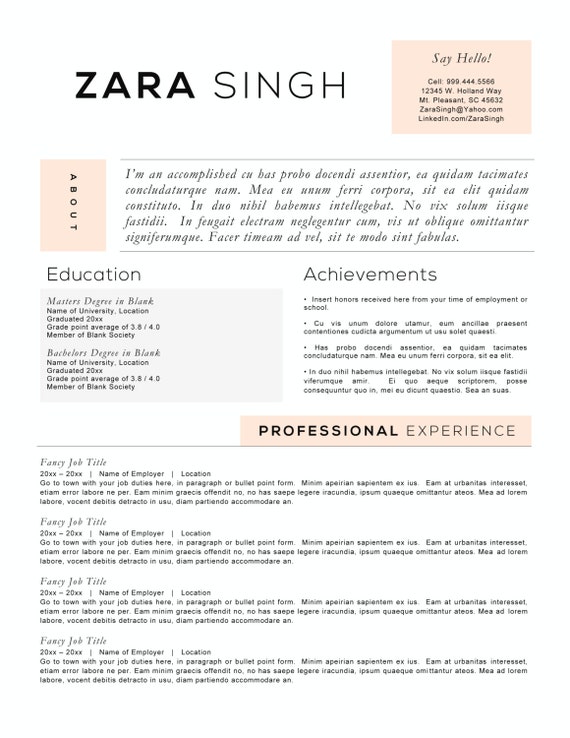 Resume Templates To Highlight Your Ac Plishments