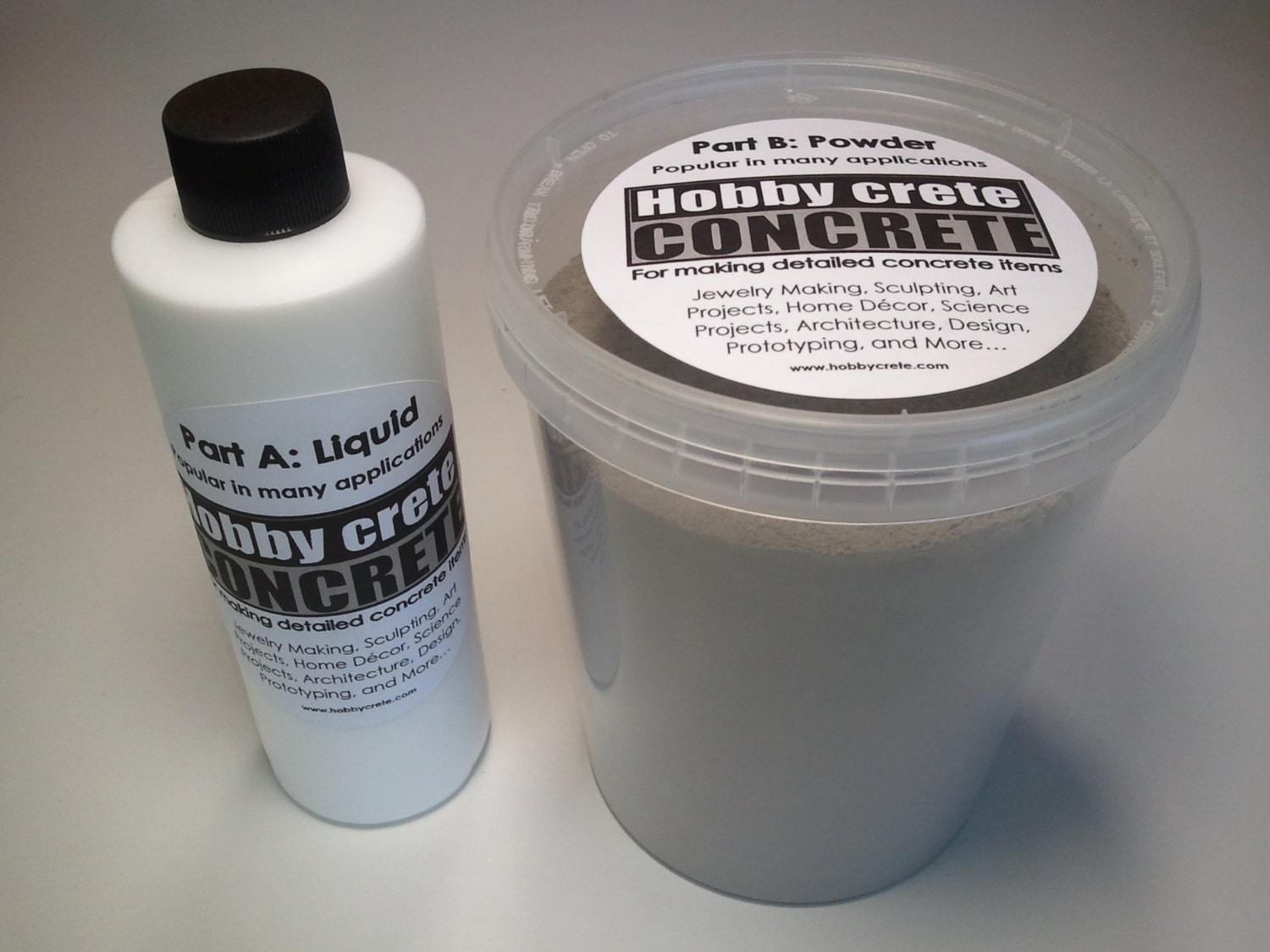 Hobbycrete concrete bulk mix 36 oz. kit for making concrete