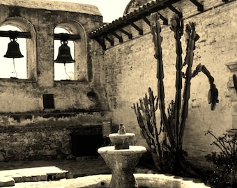 Courtyard At Mission San Juan Capistrano California 8X10