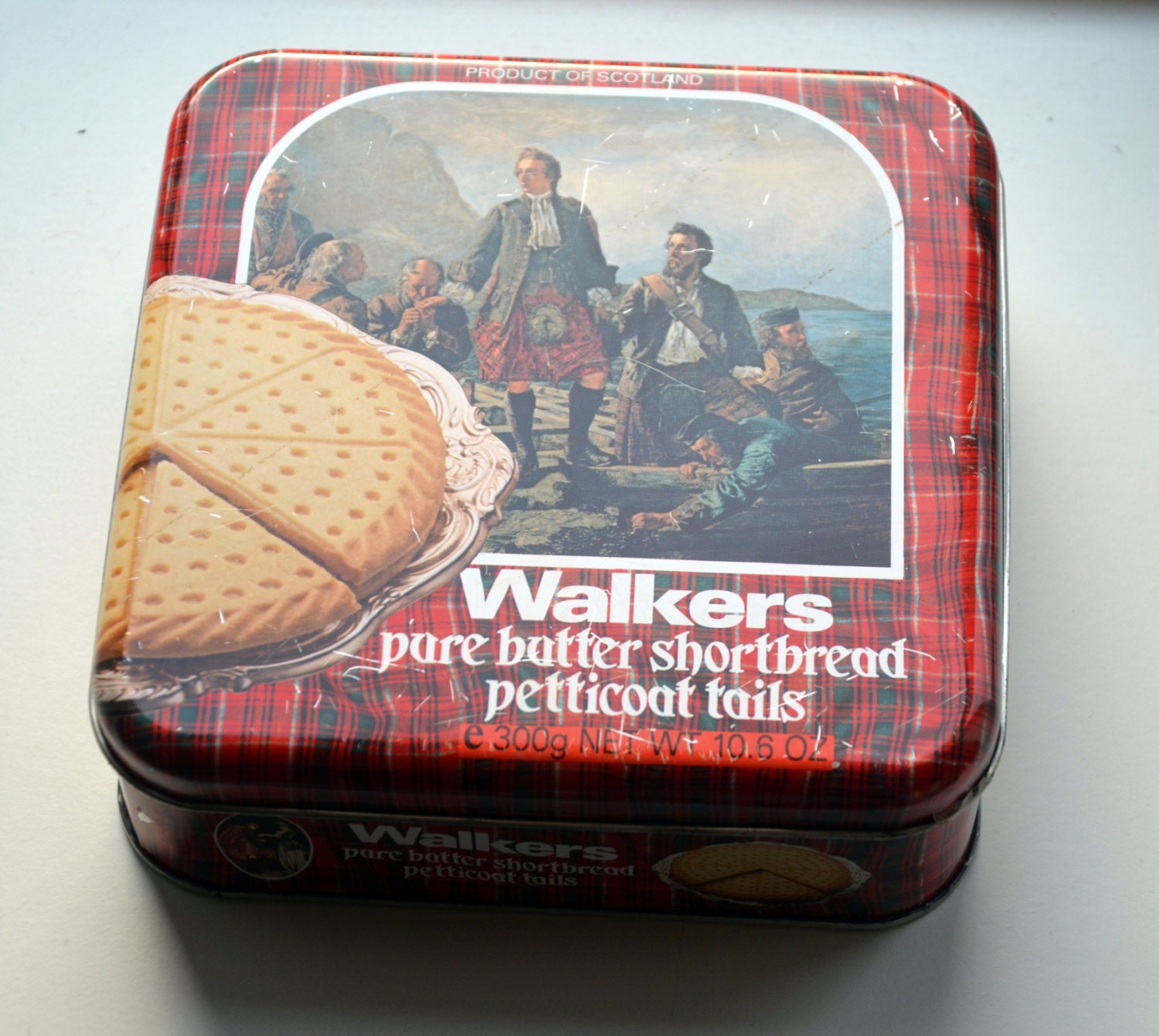 Vintage tin box shortbread box Walkers by BirkmosesBestBuys