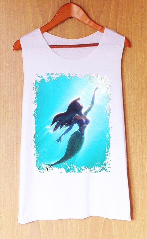 Items similar to Little Mermaid Style Tank Top , Women Tank Top
