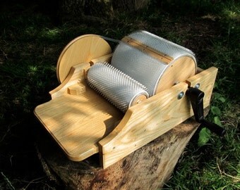 STANDARD Classic Drum Carder - STANDARD pin - Solid ASH Wood - Customizable