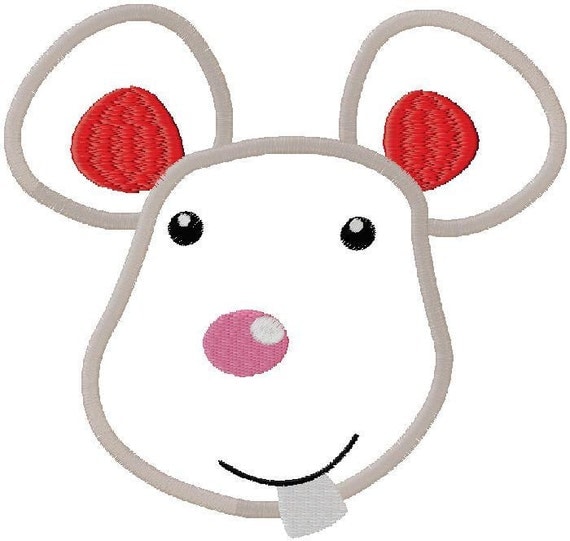 Rat Applique Embroidery Design