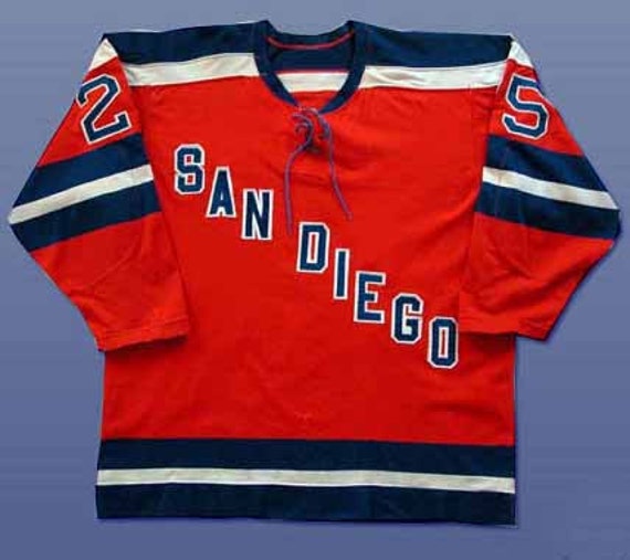 Gene Peacosh San Diego Mariners Hockey Jersey Any by RhineRiver101