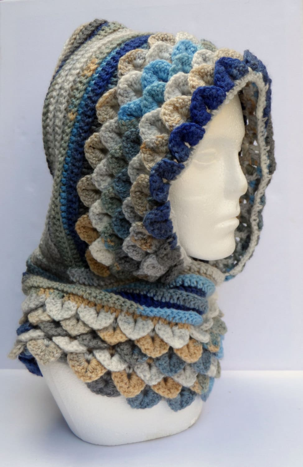 Hooded Crochet Cowl With Crocodile Dragon Scale Stitch   Il Fullxfull.627693125 19qp 