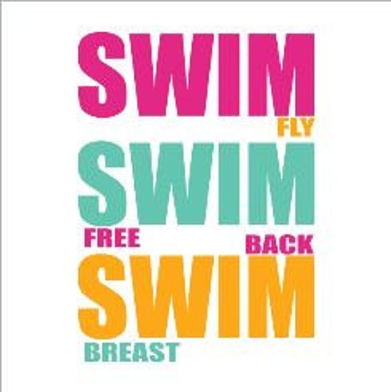 Swim Fly Swim Free Back Swim Breast TShirt by XtremeSparkle