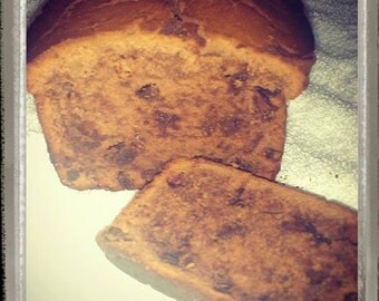 Chocolate, Chocolate Chip Bread is moist from sour cream and has a velvety chocolate texture with chocolate chips swirled throughout
