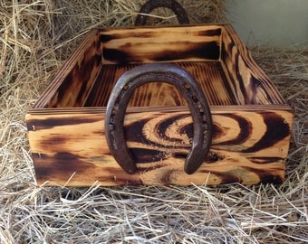 wood box with horseshoe handles western decor cowboy decor horseshoe decor equine horses - Cowboy Decor wood box with horseshoe handles western decor cowboy decor horseshoe decor equine horses - Cowboy Decor