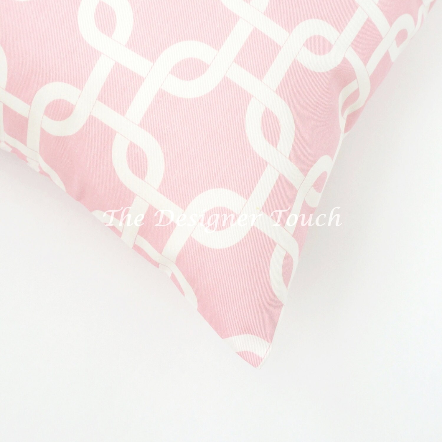 SALE Pink Grey White Geometric Throw Pillow by TheDesignerTouch