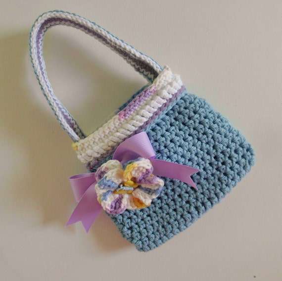 girl purse - Birthday Party Favor Bags - purses - totes - crochet girl ...