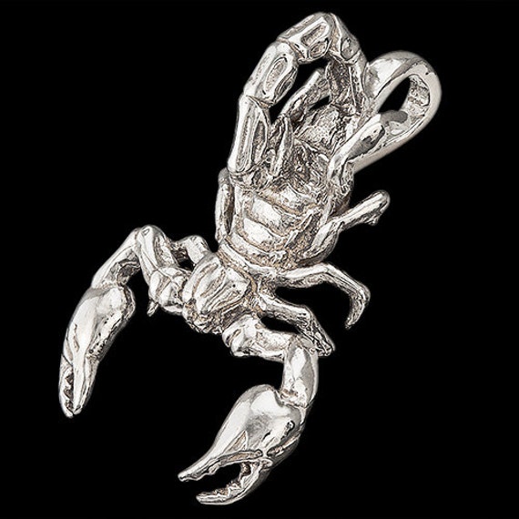 Big scorpion 925 sterling silver pendant