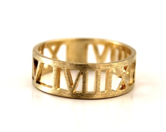 Roman Numeral Ring