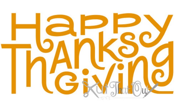 Happy Thanksgiving Design SVG file