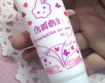 Decoden Whipped Cream Glue, White Vanilla, for Cell Phone Decoration, 50g