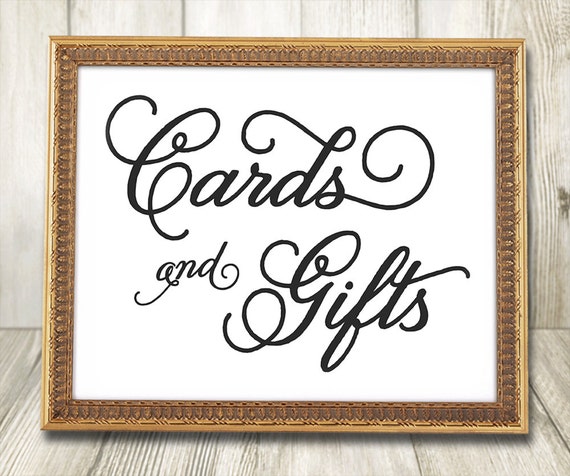 Cards and Gifts Wedding Sign Printable - Il 570xN.634897005 Hfqz 