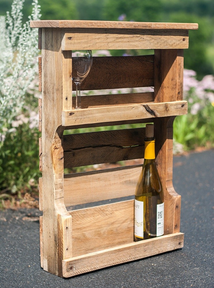 Pallet Wine Rack Pallet Furniture Rustic by byDadandDaughter