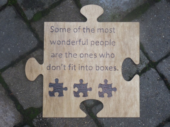 Items similar to Autism Awareness Puzzle Piece, Some of 