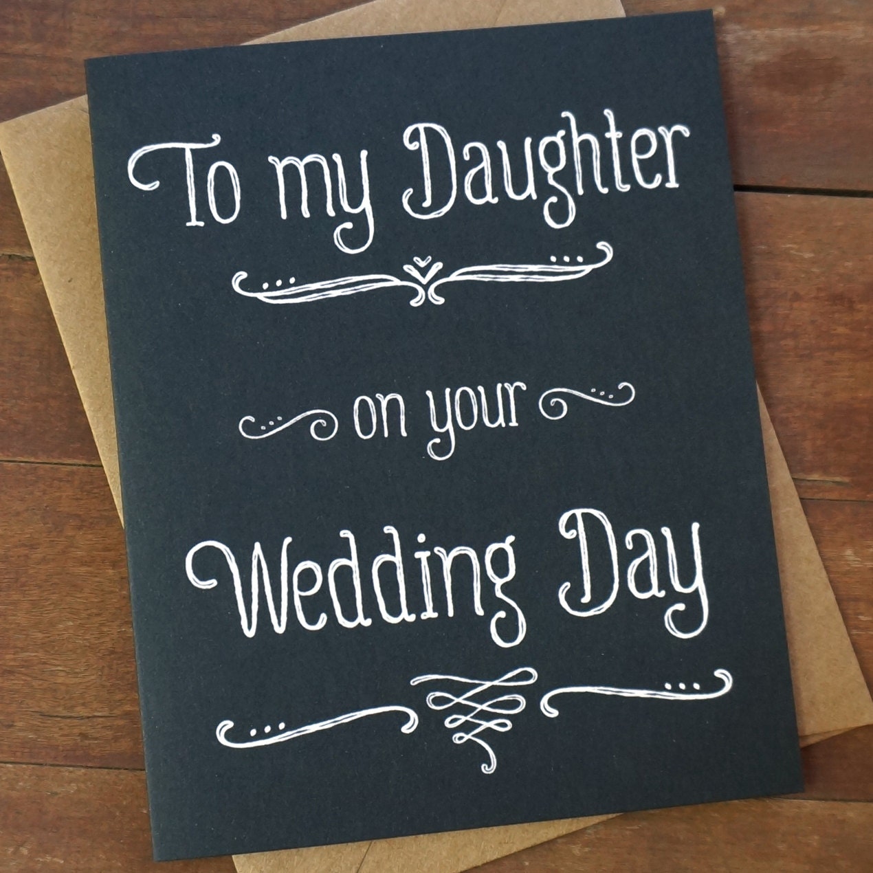 To My Daughter On Your Wedding Day Wedding Day Card Mother