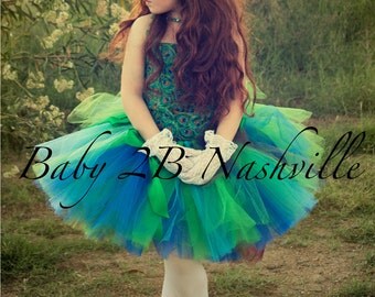 Peacock Costume Baby Peacock Tutu Tutu Costume Girls Costume Bird Costume Peacock Toddler Costume Tutu Set All Sizes Baby - 8