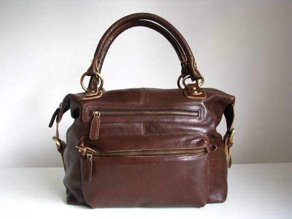 Brown Leather Bag Purse