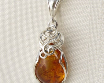 Baltic Amber Necklace Baltic Amber Pendant Genuine by StoneNest