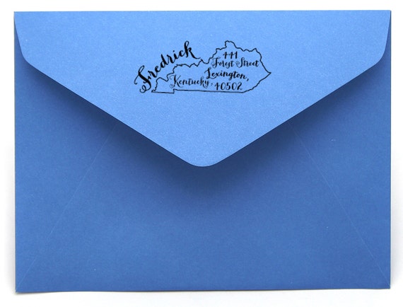 Personalized Kentucky Return Address Stamp Il_570xn
