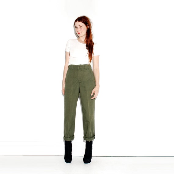 high waisted army pants