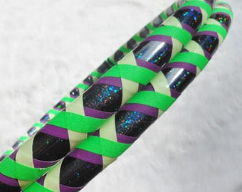 NEW - Design Your OwN 'WEAVE GLOW' Glow In The Dark Travel Hula Hoop - Choose All Colors & Size.