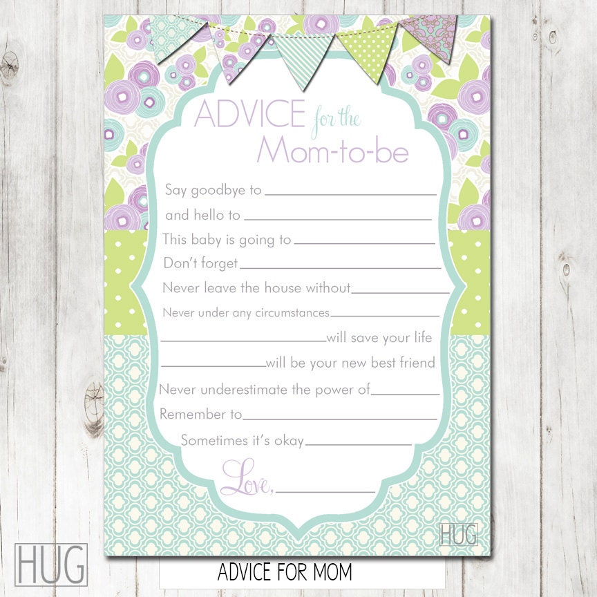 advice-for-the-mom-to-be-baby-shower-sign-card