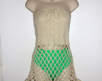 skirt crochet mini festival multi colors summer fringe vanilla swim suite bottom bikini cream hand dress