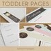 CLEARANCE // Toddler Keepsake Pages - includes 12 months to 5 years (56 designed journaling pages to add to any of our baby albums)