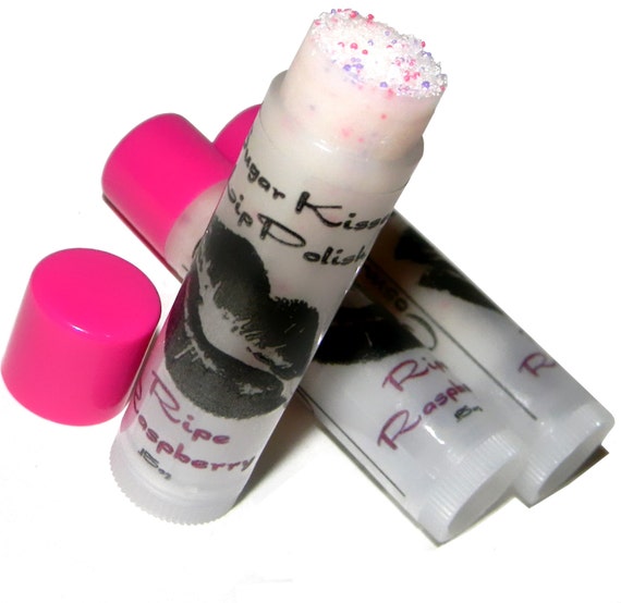 skin for sugar exfoliating Polish Lip Tube Sugar Scrub a in Lip Kisses RASPBERRY RIPE Exfoliating