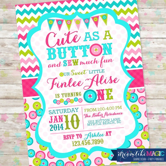 Cute Birthday Invitations 1