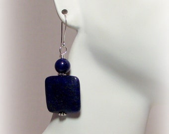 Velvet Blues – Lapis Lazuli Earrings – Deep Blue Earrings