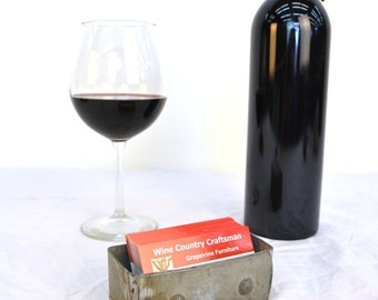 Wine Barrel Ring Business Card Holder - ORGANIZER - "Lohata" - 100% recycled