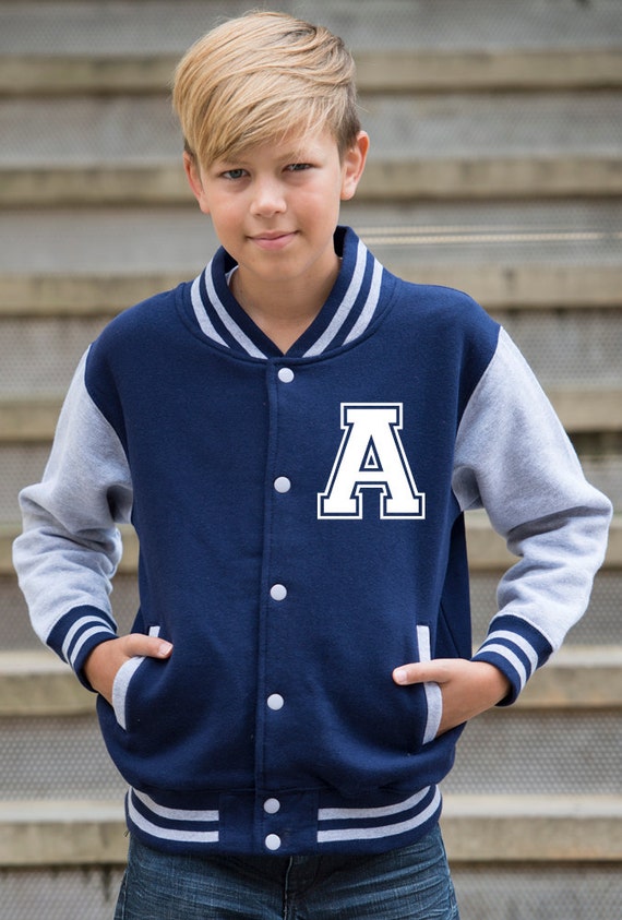 Custom Printed Boy's Varsity Jacket FREE Shipping by LeoInvicta