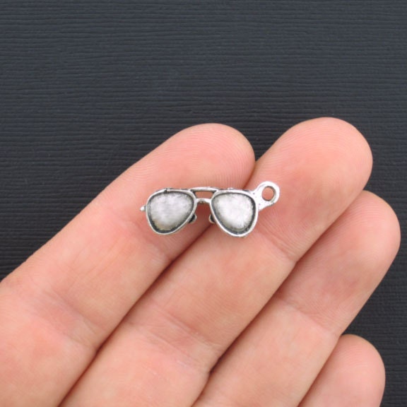 BULK 40 Sunglasses Charms Antique Silver Tone by BohemianFindings