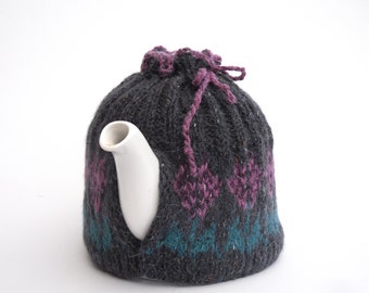 Hand knit Fair Isle Tea Cosy