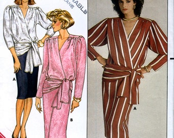 Butterick 3464 Misses' Wrap Top and Skirt Sewing Pattern - Uncut - Size 14-16-18 - Bust 36-38-40
